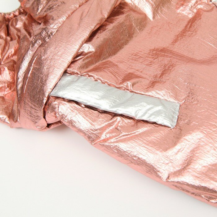 Комбинезон "Блеск", размер 10 (ДС 25 см, ОГ 34 см, ОШ 24 см), серебряно-розовый - фотография № 8
