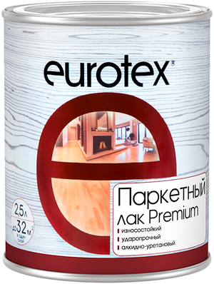 Евротекс Premium лак паркетный алкидно-уретановый износостойкий 10 л глянцевый