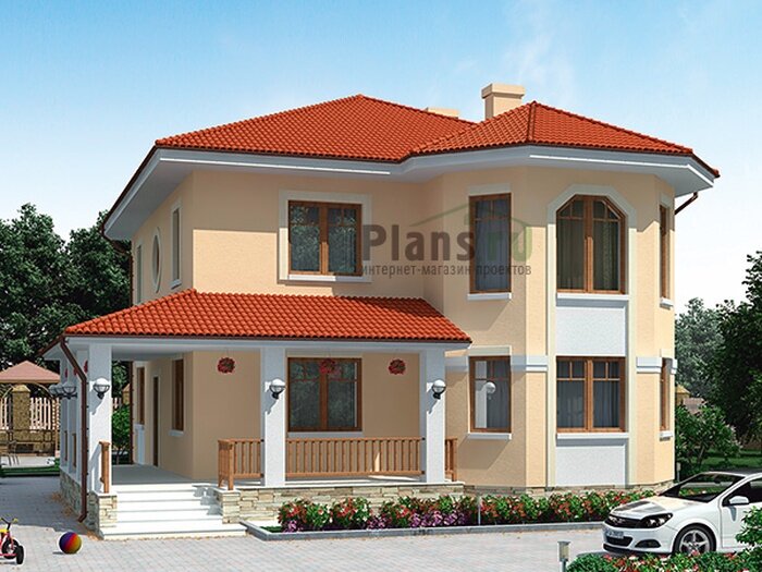 Проект дома Plans-44-80 (168 кв.м, кирпич) - фотография № 1