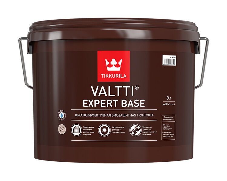 Tikkurila Valtti Expert Base,Биозащитная грунтовка для древесины ,9л