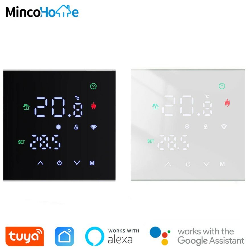 Терморегулятор Minco Home Wi-Fi для теплого пола (черный) - фотография № 4