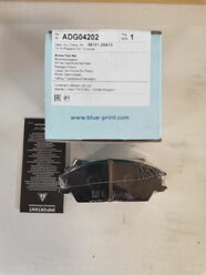 Колодки тормозные дисковые передние, комплект Blue Print ADG04202 HYUNDAI Accent седан Getz Pony хэтчбек III (X-2)Pony/Excel седан II