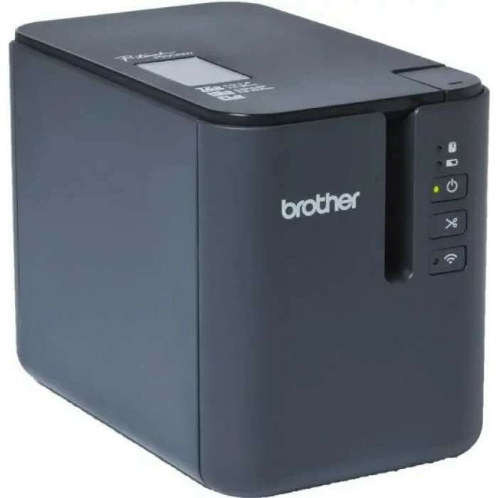 Принтер печати наклеек Brother PT-P950NW, ленты TZe, HSe, Fle до 36 мм, обрезка, USB, BT, LAN, WiFi