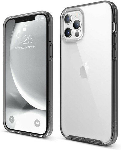 фото Чехол-накладка для iPhone 12/12 Pro (6.1) Elago HYBRID case (PC/TPU) Black (9ES12HB61-BK)