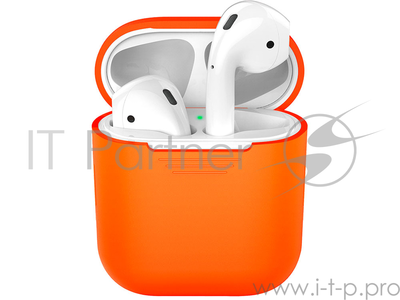 Силиконовый чехол для AirPods, оранжевый, Deppa .