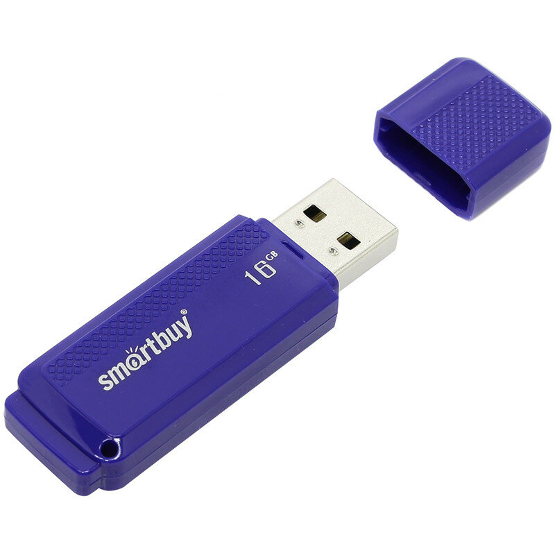 Память Smart Buy "Dock" 16GB, USB 2.0 Flash Drive, синий ( Артикул 244816 )