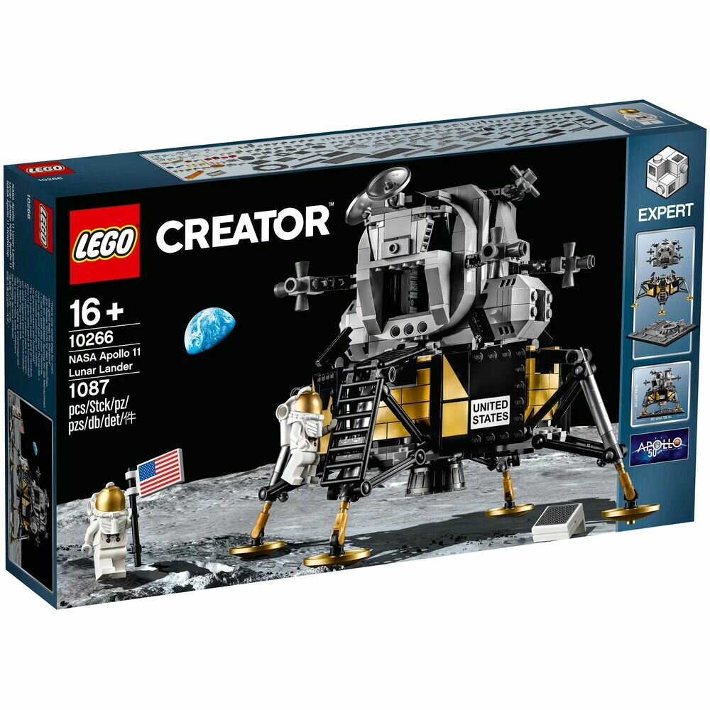 LEGO Creator Expert 10 Series Лунный модуль корабля «Апполон 11» наса 10266