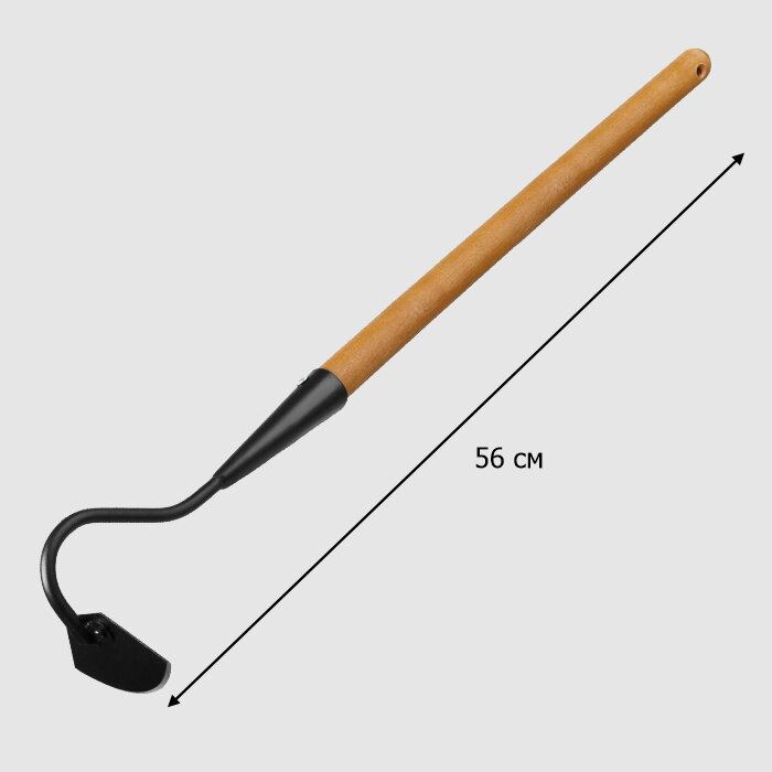 Мотыжка Радиусная с тулейкой и деревянной ручкой 0,4 м `урожайная сотка` Эксперт - фотография № 2