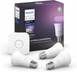 Комплект освещения Philips Hue White and Color Ambiance Starter Kit Bluetooth E27 для умного дома - изображение