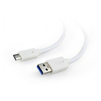 Cablexpert Кабель USB3.0 AM USB Type-C, 1.8м, белый, пакет CCP-USB3-AMCM-6-W