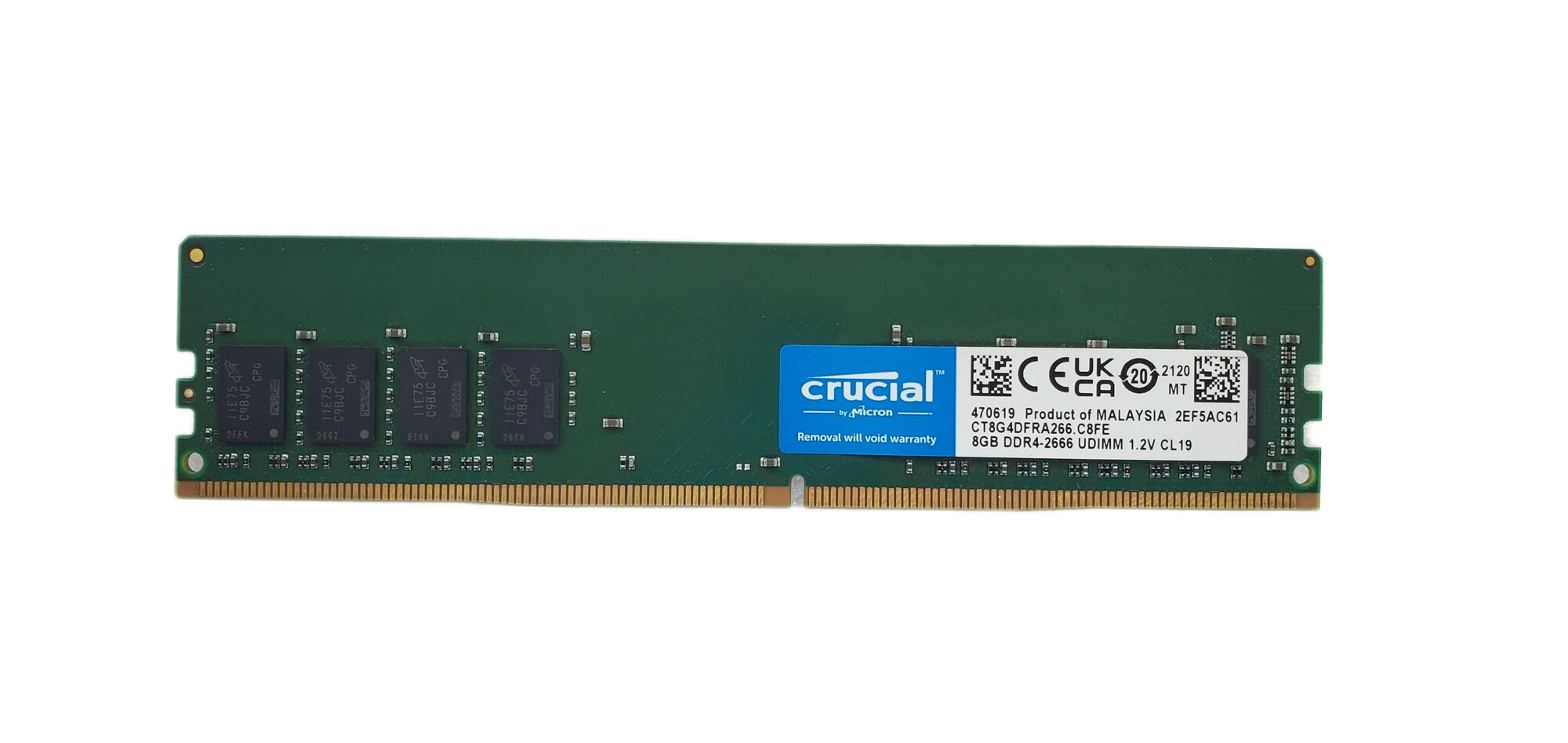 Память оперативная DDR4 8Gb PC4-21300 2666Mhz Crucial [CT8G4DFRA266. C8FE]