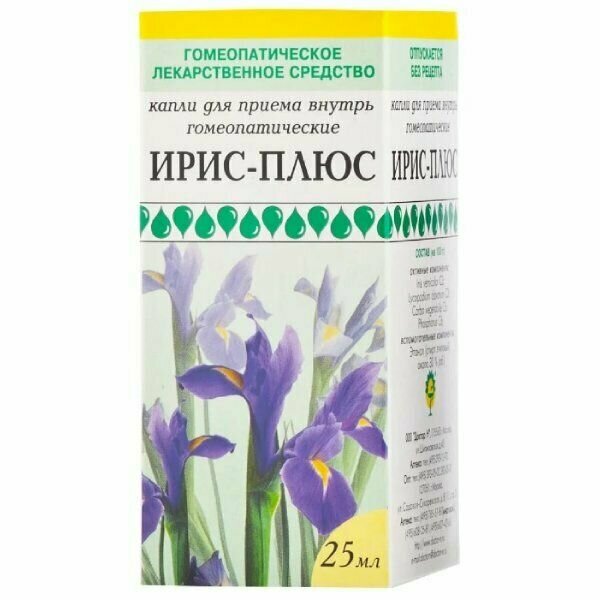 Ирис-плюс капли д/вн. прим. гомеопатические 25мл