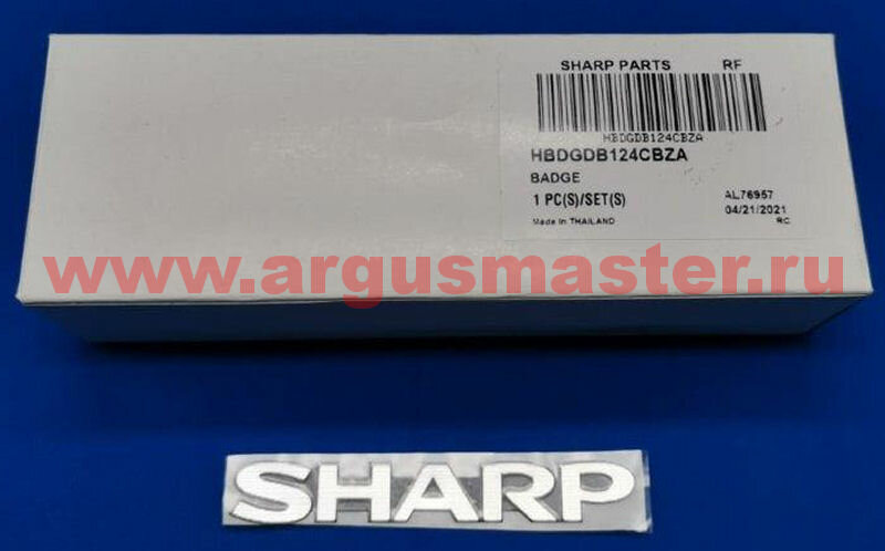 фото Запчасти Sharp HBDGDB124CBZA Наклейка ( шильдик) на дверь холодильника