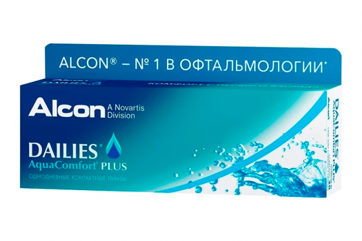 ALCON DAILIES AQUACOMFORT PLUS контактные линзы (-5,00 /8.7/14.0) №30