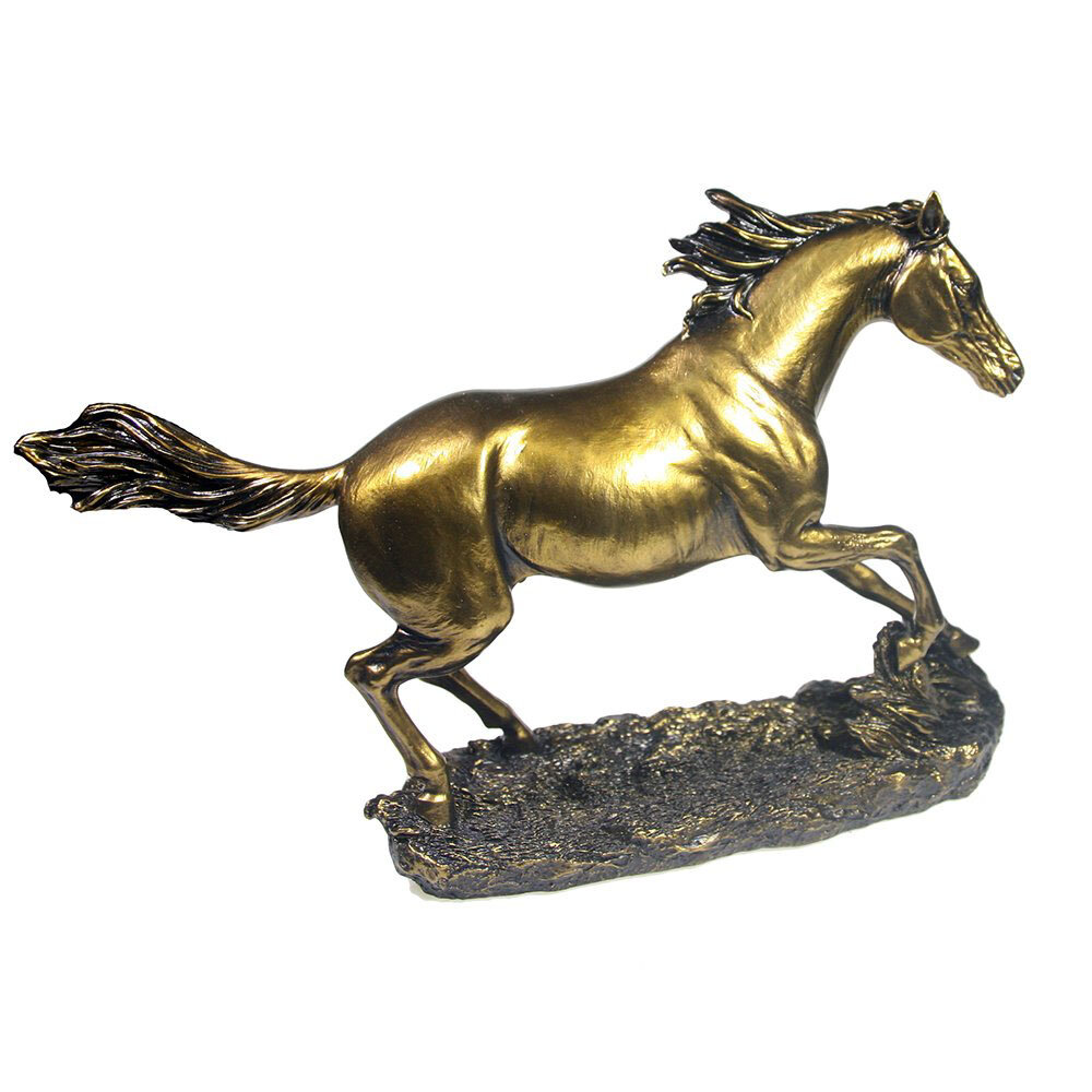 Фигура декоративная Бегущий конь (цвет бронза) L35 W9 H22см KSMR-713703/D128