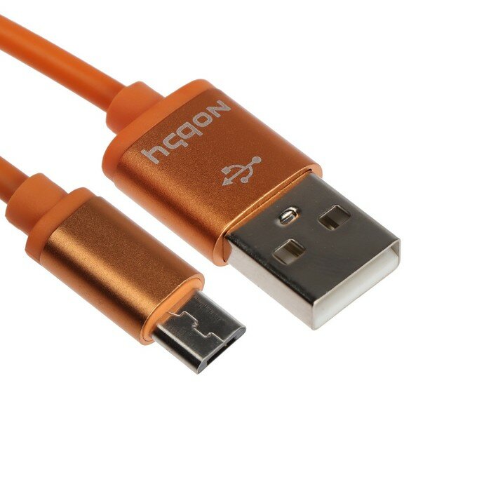 Кабель Practic DT-005, microUSB - USB, 2 А, 1 м, оранженвый