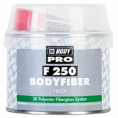 Комплект (шпатлевка, отвердитель) HB BODY PRO F250 Bodyfiber 0.25 кг