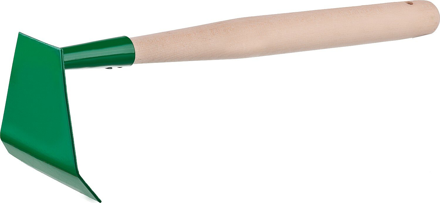 Мотыжка малая, росток 39662, с деревянной ручкой, ширина рабочей части - 85мм - фотография № 1
