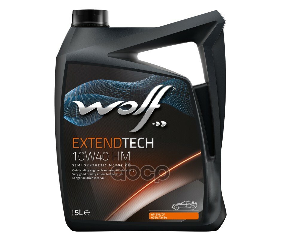 Полусинтетическое моторное масло Wolf Extendtech 10W40 HM