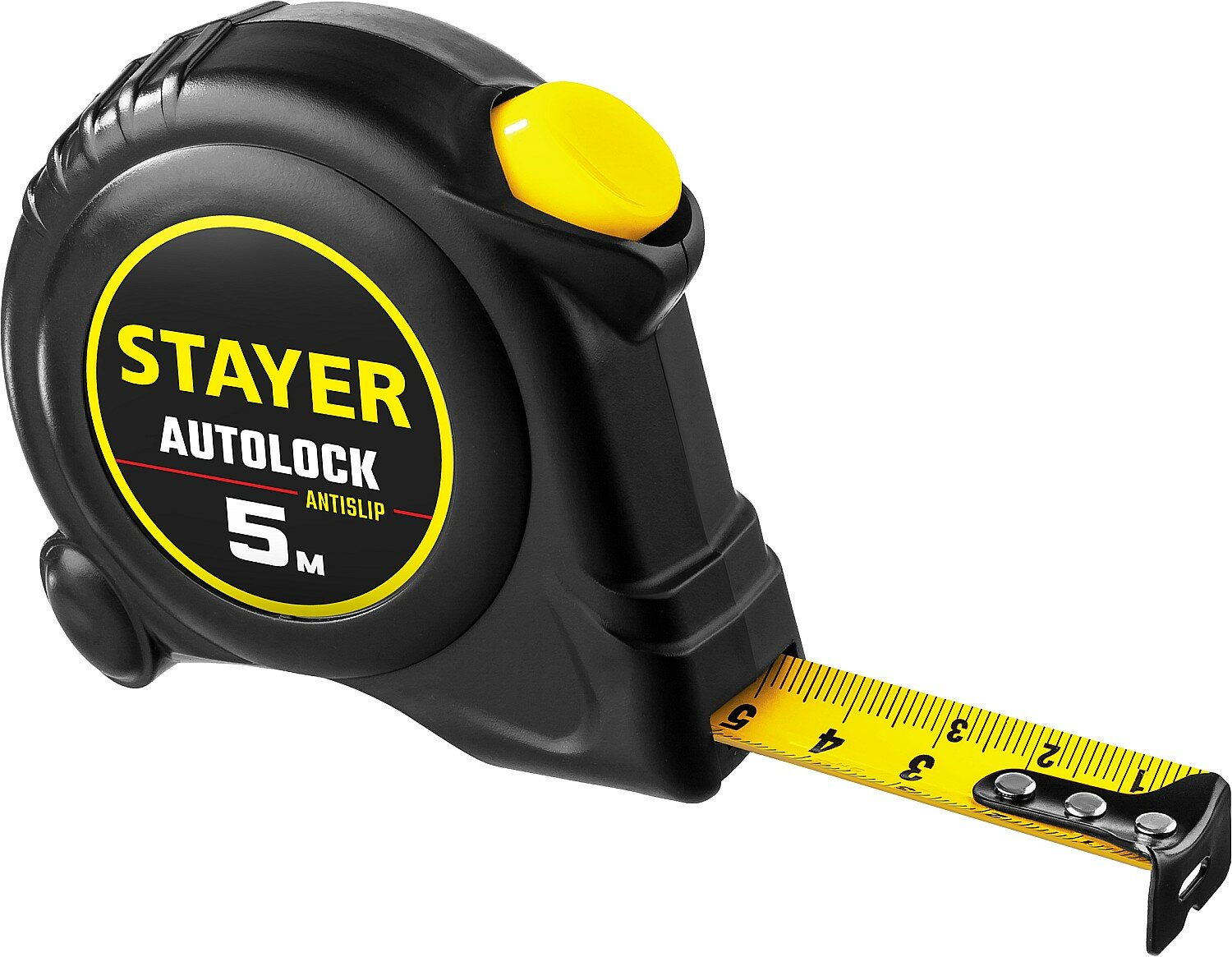 STAYER AutoLock 5м х 19мм, Рулетка с автостопом (2-34126-05-19) - фотография № 1