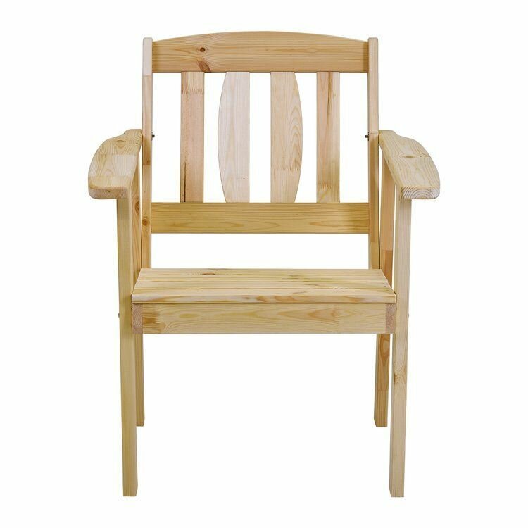 Кресло деревянное, комплект из 2-х шт., 68*70*84 см., Кресло садовое, из сосны, мебель для бани и сауны - фотография № 9