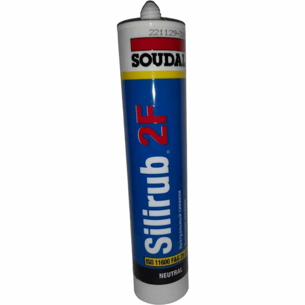 Soudal Силируб 2 F нейтральный силикон белый 300мл 157059