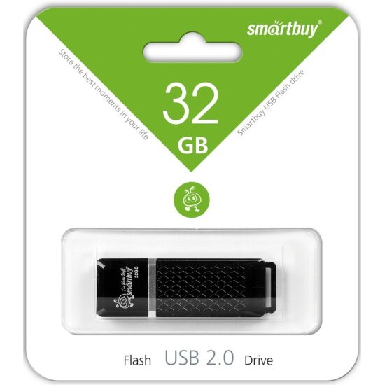 USB флешка SMARTBUY 32Gb Quartz black USB 2.0