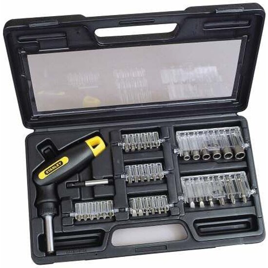 Набор отвертка со вставками STANLEY HAND TOOLS STANLEY 0-63-038, 40 пр. в футляре