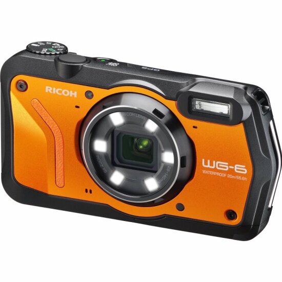 Водонепроницаемый фотоаппарат Ricoh WG-6 GPS Orange