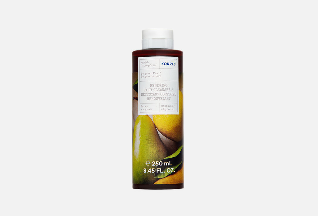 Гель для душа Korres, Renewing Body Cleanser Bergamot Pear 350мл