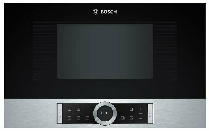 Встраиваемая микроволновая печь Bosch BFL634GS1, черный/серебристый