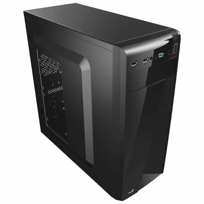 Корпус Aerocool Cs-1101, ATX, без БП, 2 x USB 2.0, 1 x USB 3.0, в комплекте 1 x 80-мм вентилятор