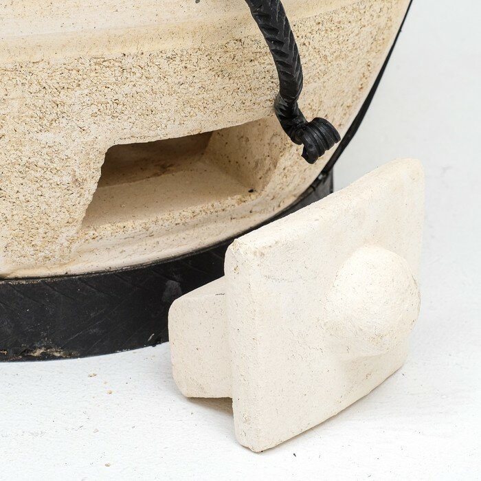 Тандыр "Атаман" с откидной крышкой, h-107 см, d-61, 145 кг, 12 шампуров, кочерга, совок - фотография № 4