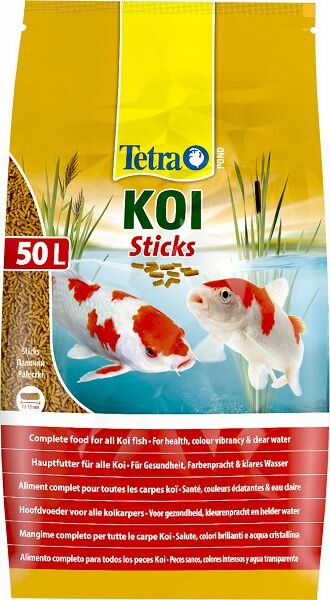 Tetra TetraPond KoilSticks основной корм для карпов кои, палочки 50 л