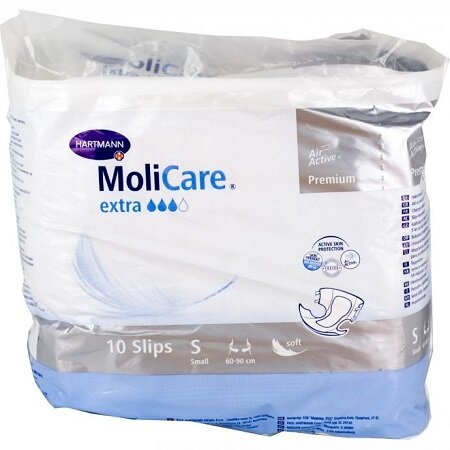 MoliCare [Моликеа] Premium extra Soft Подгузники для взрослых M 10 шт. (80-120см)