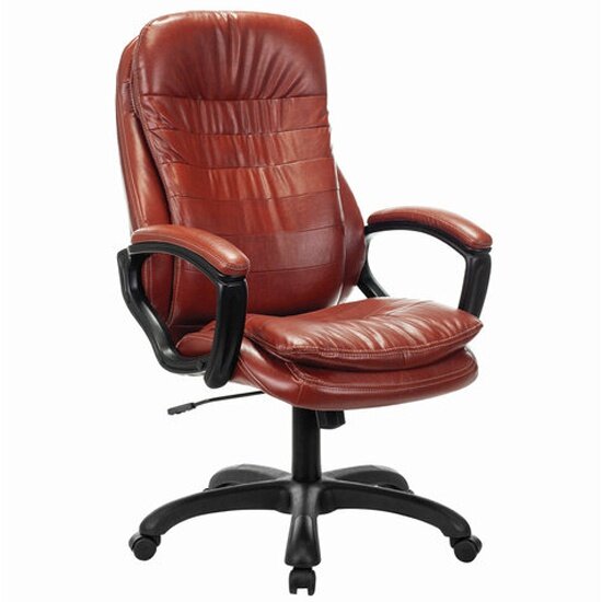 Кресло руководителя BRABIX PREMIUM "Omega EX-589", экокожа, коричневое