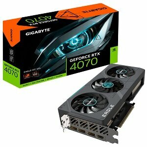 Видеокарта GIGABYTE GeForce RTX 4070 EAGLE OC 12 GB (GV-N4070EAGLE) OC-12GD