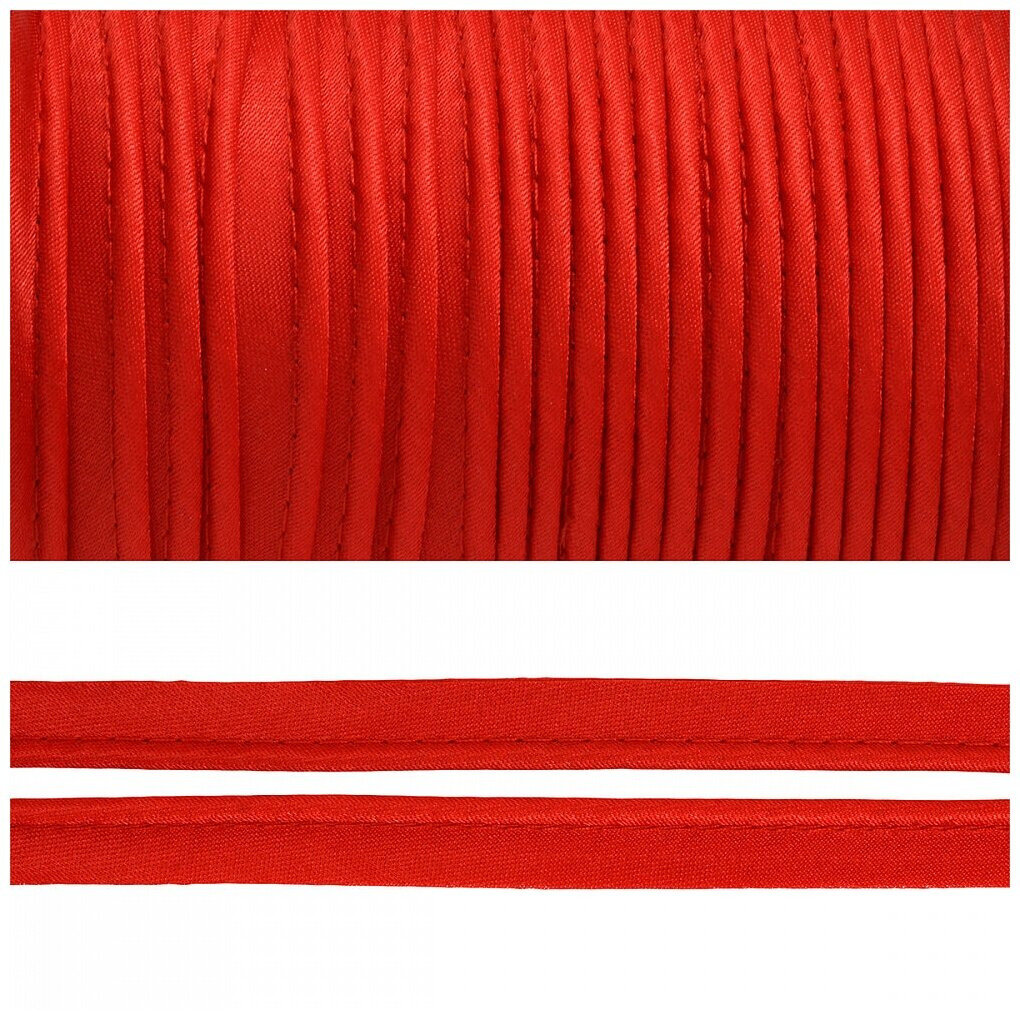 Кант для отделки тесьма красная нить швейная фурнитура отделочный кант под 5м украшения для подушек отделка текстиля кант атласный