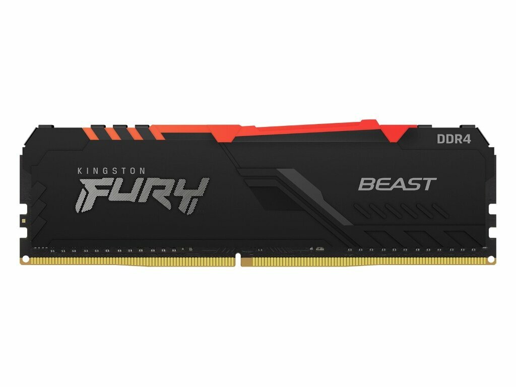 Оперативная память Kingston FURY Beast RGB 8 ГБ DDR4 3200 МГц DIMM CL16 KF432C16BBA/8