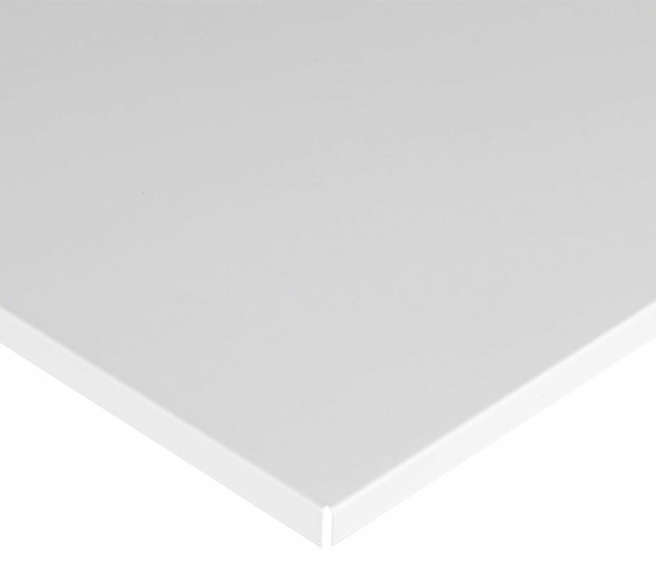 Армстронг Lay-in Plain кассетный потолок стальной 600х600мм (18шт) (6,48 кв.м.) / ARMSTRONG Profi Lay-in Plain потолочная 600х600мм стальная белая (уп