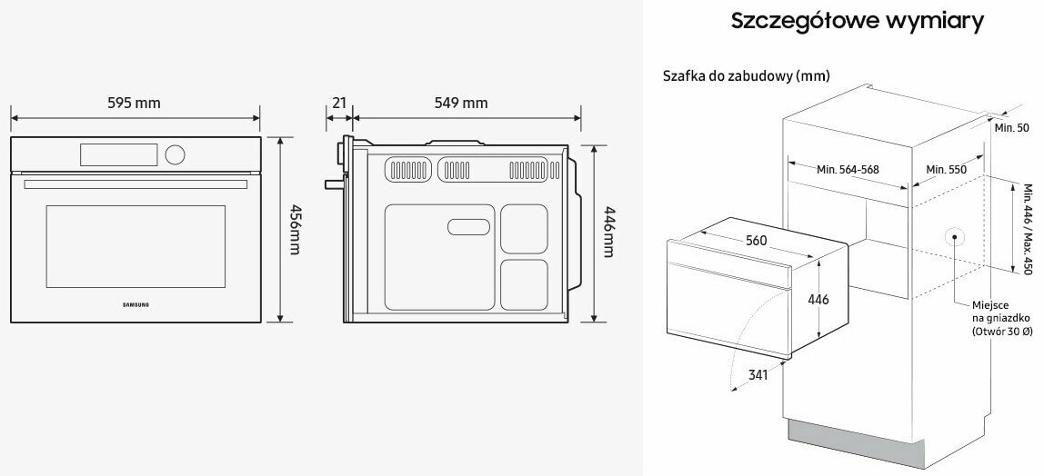 Встраиваемая микроволновая печь Samsung NQ5B5713GBS - фотография № 2
