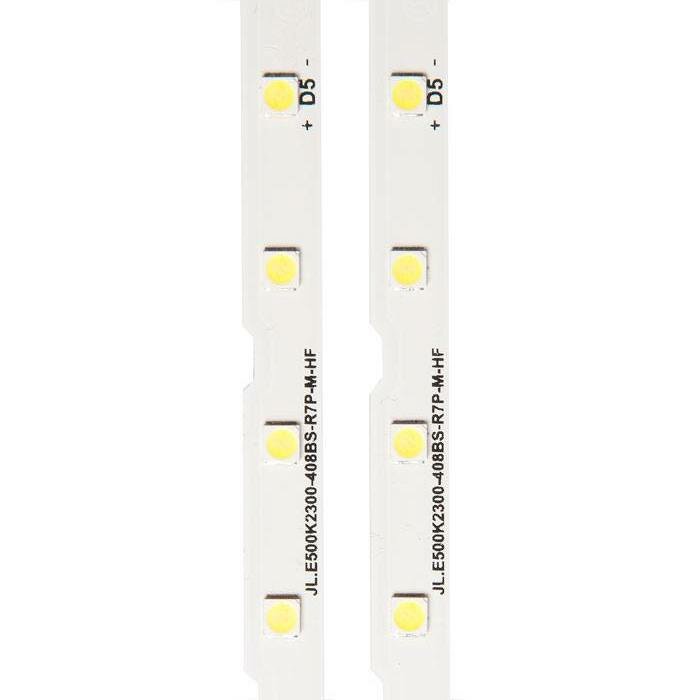 Комплект планок подсветки LED для телевизоров Samsung UE50NU UE50RU UE50N AOT_50_NU7300 V8N1-500SM0-R0 2x38LED (2 шт) BN96-45952A