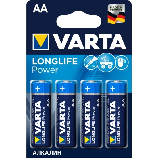 Элемент питания Varta Longlife Power LR6 AA бл 4
