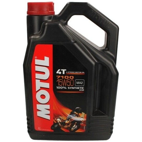 Полусинтетическое моторное масло Motul 7100 4T 15W50, 4 л, 1 шт.