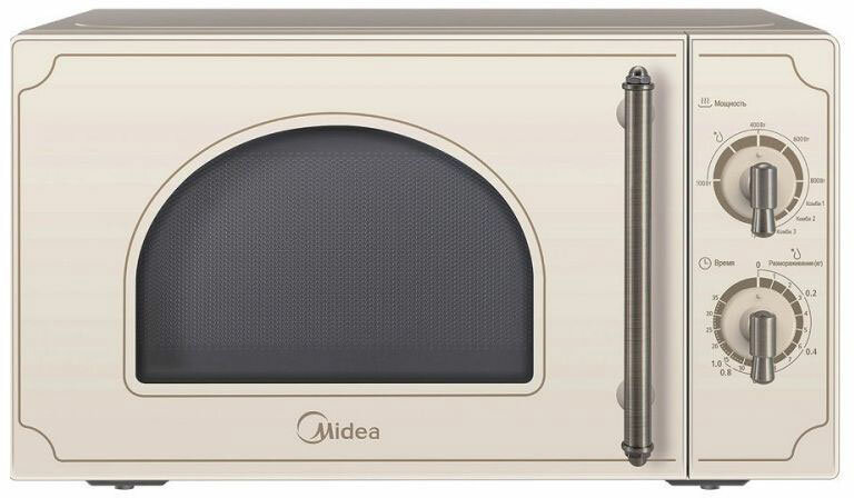 Микроволновая печь - СВЧ Midea MG820CJ9-I2, бежевая