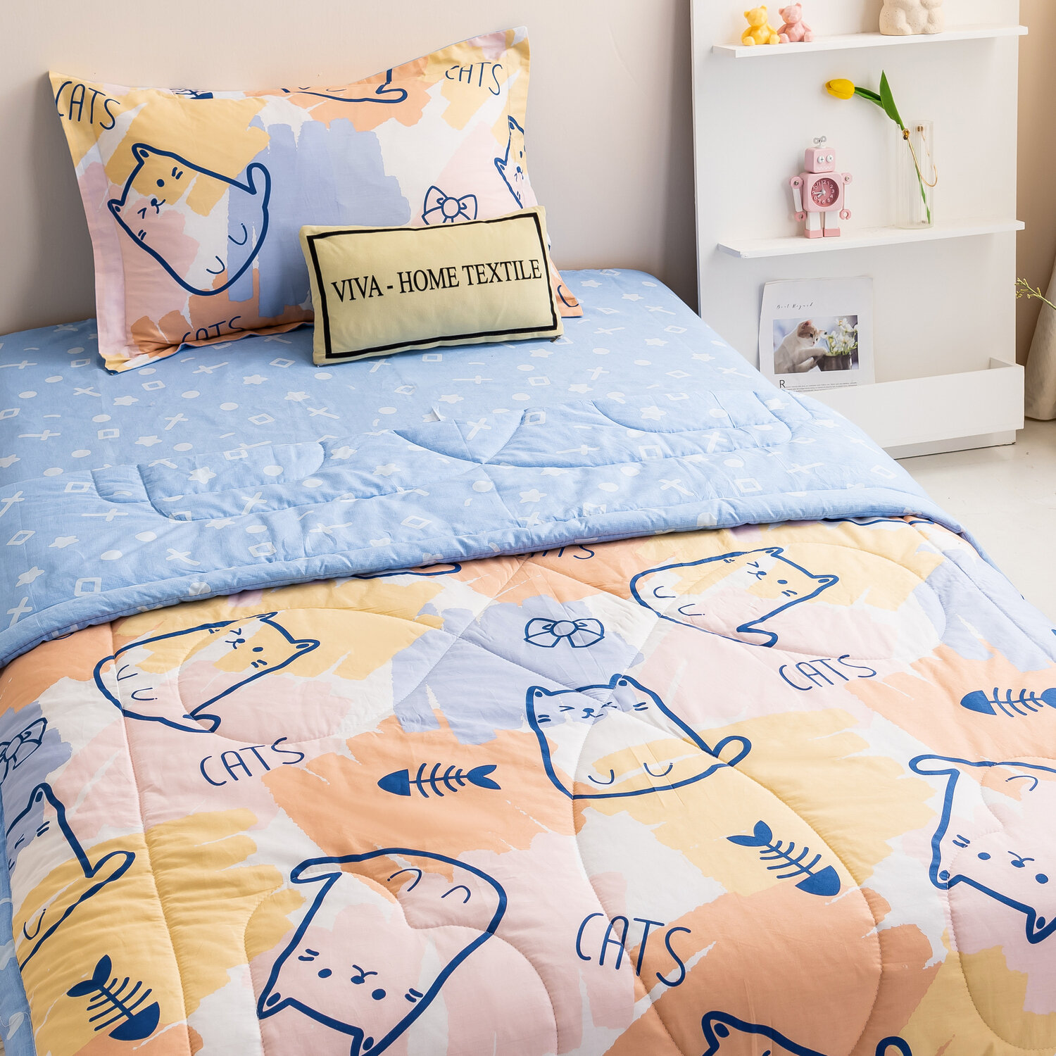 Комплект постельного белья Сатин с Одеялом Young 100% хлопок OBK002 - фотография № 4