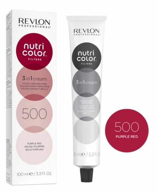 Краска для волос тонирующая Revlon Nutri Color Filters 500 пурпурно-красный 100 мл