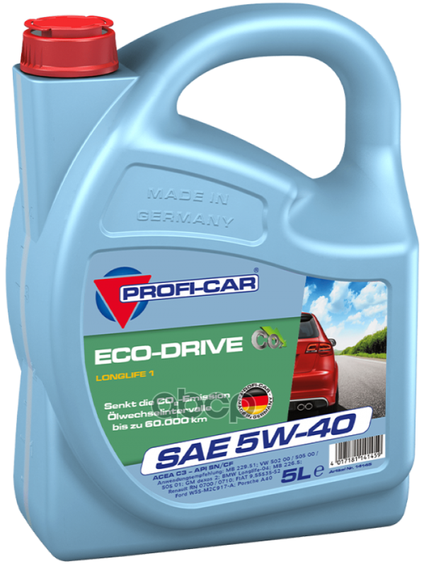 Синтетическое моторное масло PROFI-CAR Eco-Drive LONGLIFE I
