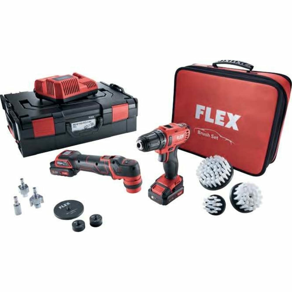 FLEX 513547 Набор для полировки и чистки PXE 80+DD 2G/Brush Set 518654