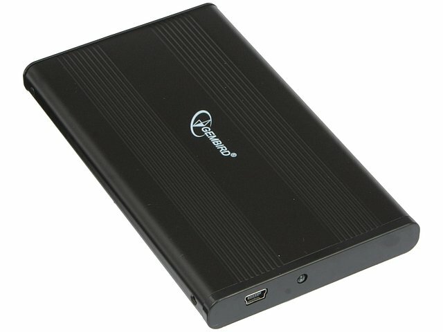 Контейнер Gembird Контейнер Gembird EE2-U2S-5 для 2.5 SATA HDD, алюминиевый, черный (USB2.0)